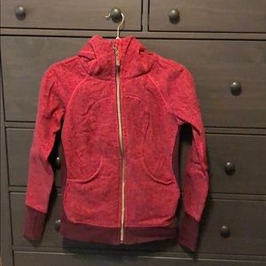 Lululemon Red Scuba Hoodie